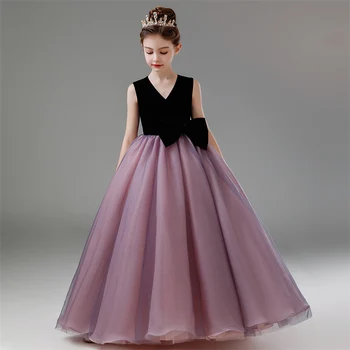 YZYmanualroom dziewczęca sukienka w kwiaty, pierwsza komunia dziewczęca sukienka, chrzest tiulowa suknia dziewczęca, koronkowa dziewczęca sukienka w kwiaty/na zamówienie