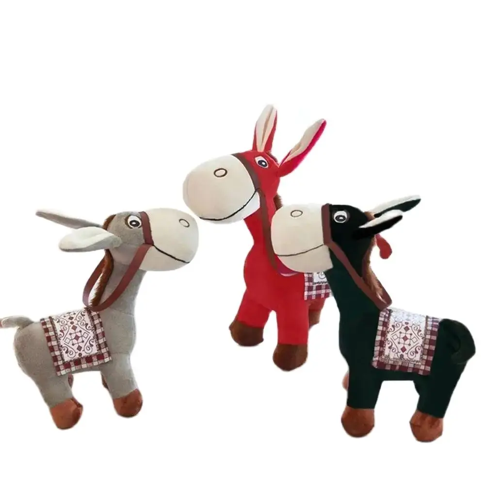 

30CM Market Donkey Plush Toy Cute Creative Birthday Gift Cartoon Mount High Appearance Level Many Colors Mule Doll Festival Gift