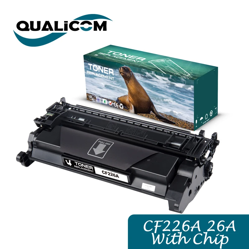 

Qualicom Compatible for HP CF226A 26A Toner Cartridge Replacement for HP Laserjet Pro MFP M402dn M402n M426dw M426fdw M426fdn