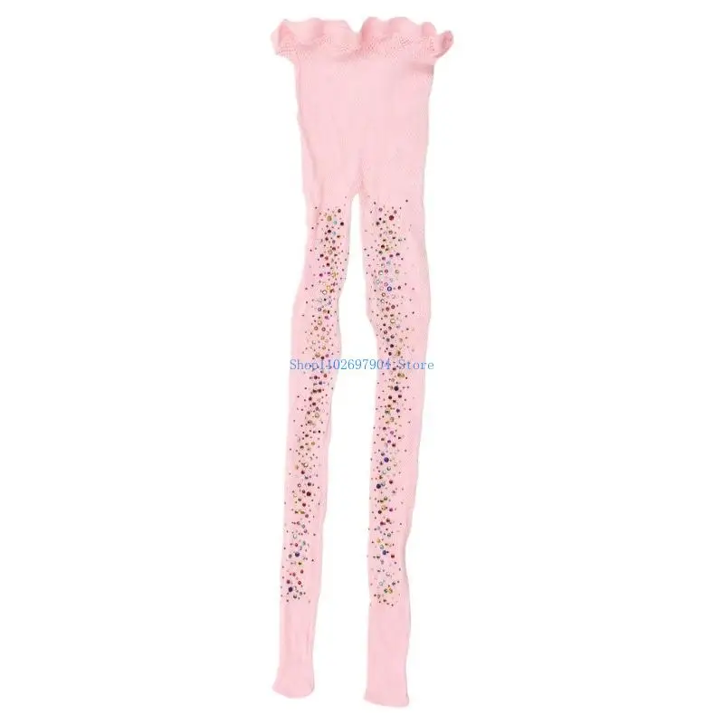 

N7YF High Waist Stockings Tights Rhinestones Pantyhose Stockings