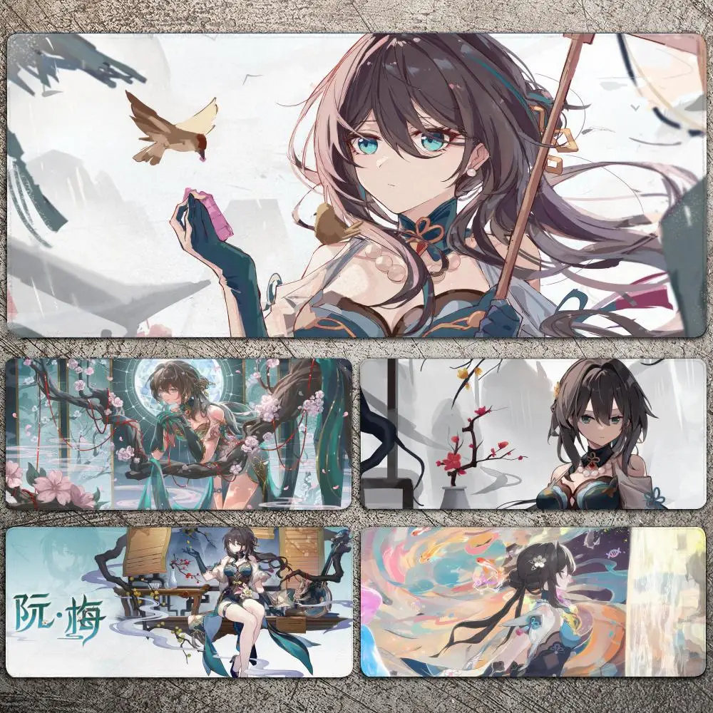 

Honkai Star Rail Ruan Mei Mousepad Large Gaming Mouse Pad LockEdge Thickened Computer Keyboard Table Desk Mat