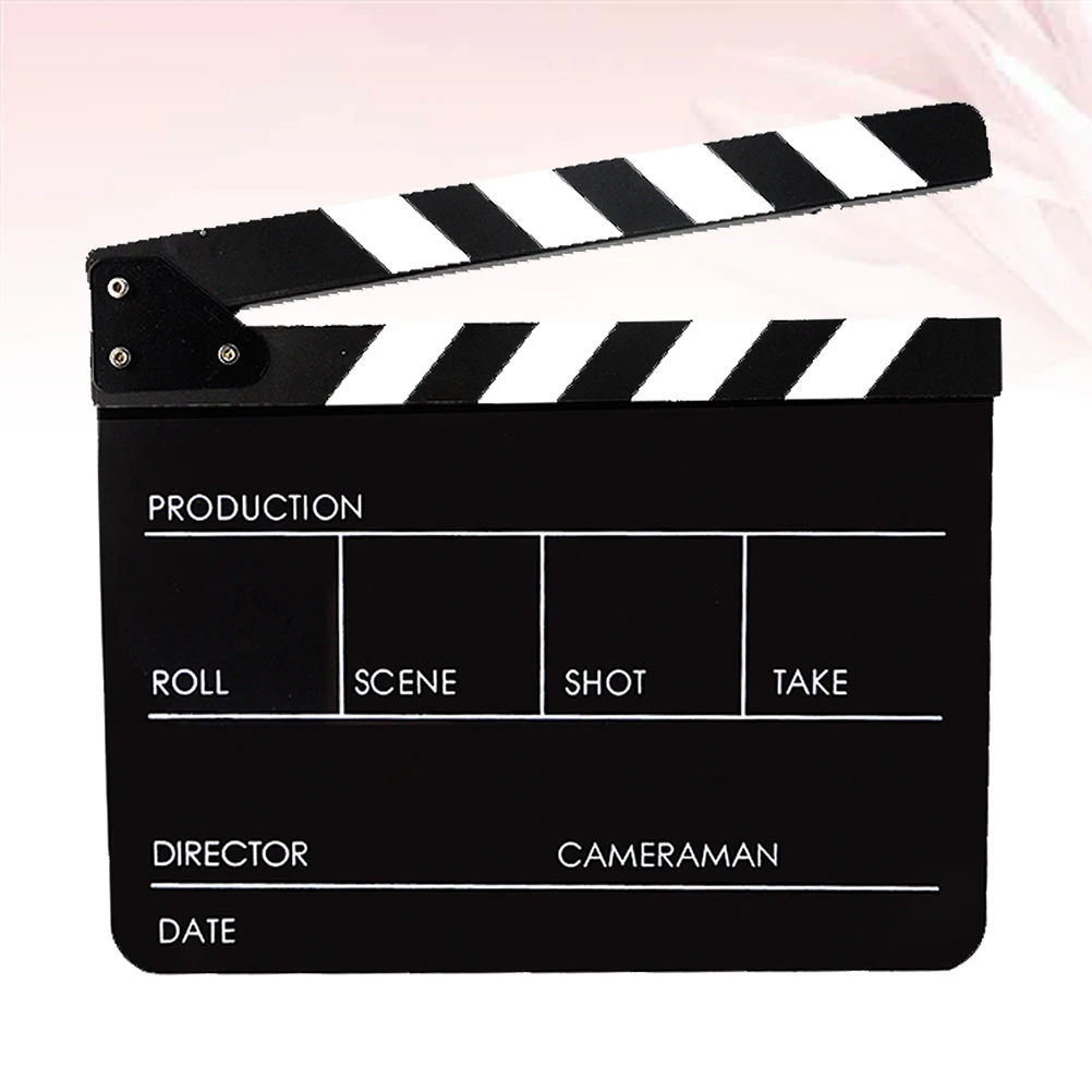 Acrylic Field Recorder Clapper Board Film Movie Clapboard Black Directors