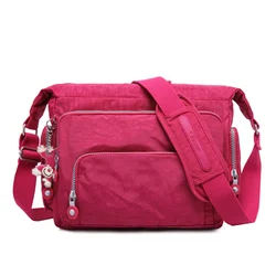 High Quality A4 Men Women Shoulder Messenger Bag Cross Body Large Capacity Purse Waterproof Lightweight Blue Purple Red M1304