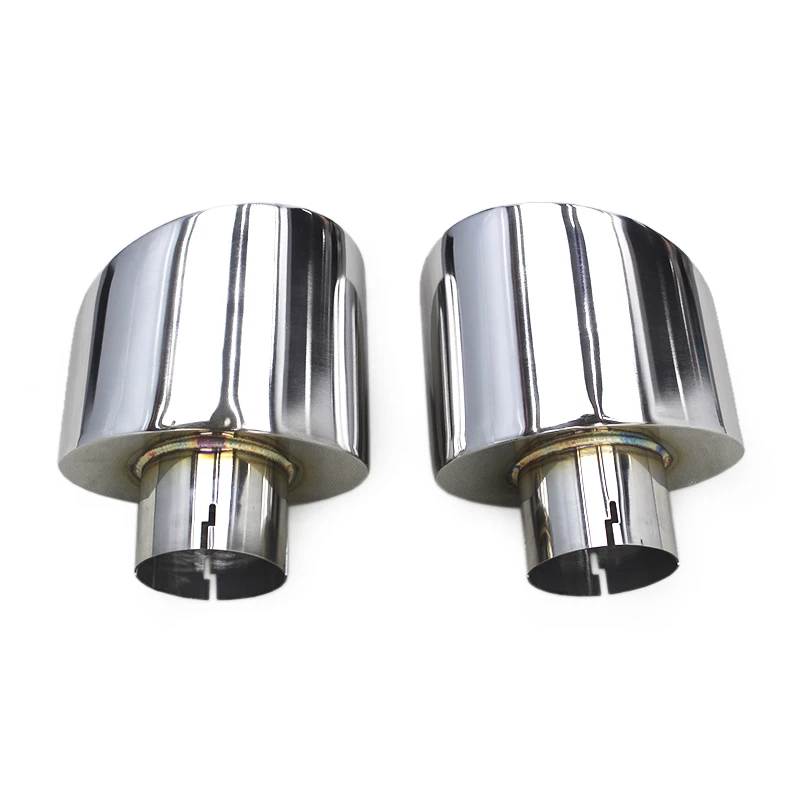 

OEM Auto Part Silver Tips For AUDI TTRS RS3 2.5T 2016-2022 Stainless Steel Tail Mouth With Mesh Inserts Exhaust System