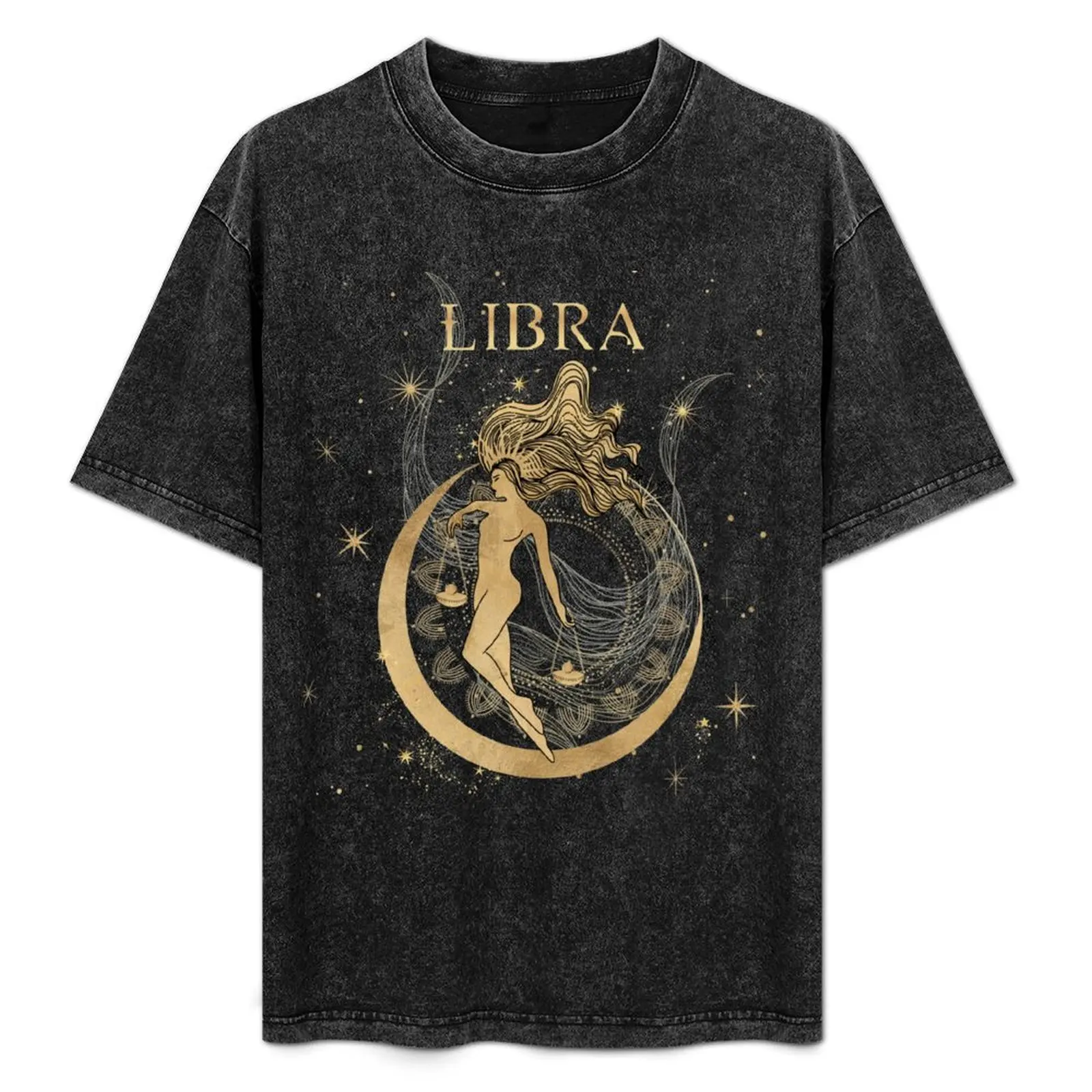 Libra zodiac woman T-Shirt anime t shirts vintage anime shirt anime tshirt Aesthetic clothing t shirt men