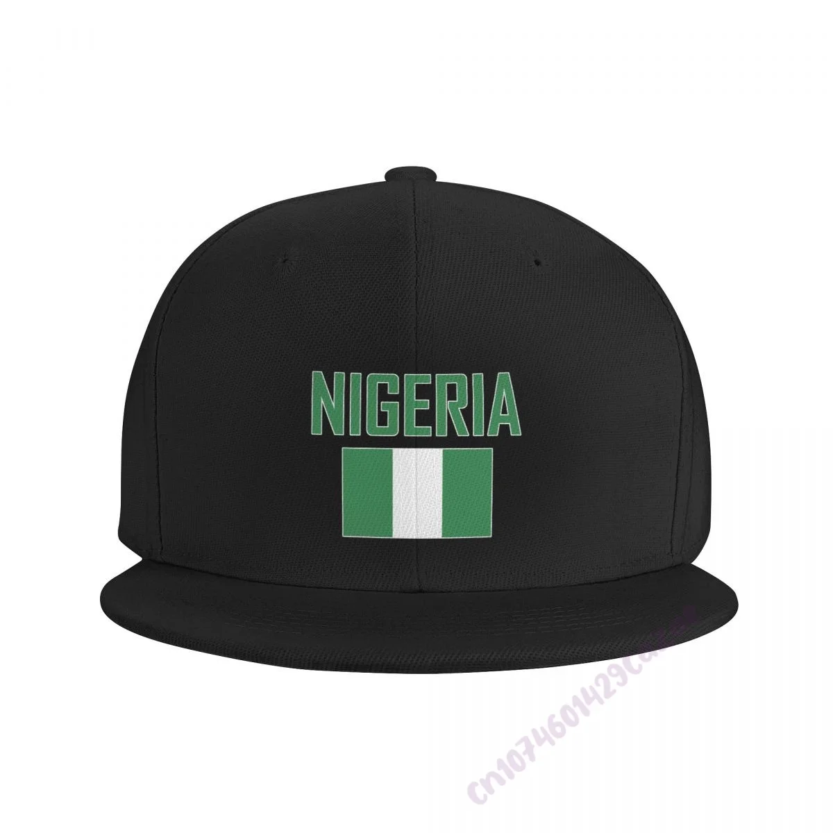 NIGERIA Flag Flat Brim Baseball Cap Breathable Adjustable Men Women Outdoor Hip Hop Hat For Gift