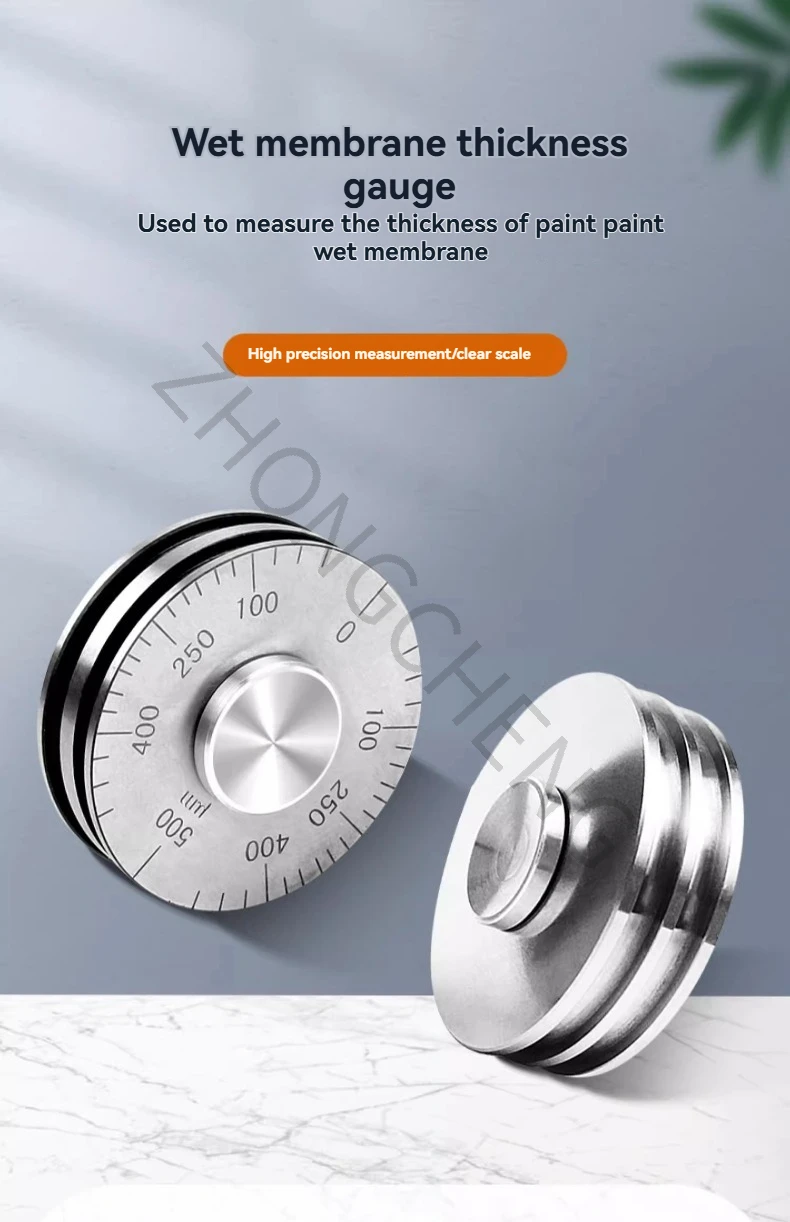 

Roller-type wet film thickness gauge, 0-500 micrometers, QUL wet film thickness meter, roller-type thickness gauge