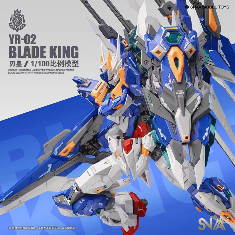 Snaa Mg 1/100 Yr-02 Blade King Movable Jointsคุณภาพสูงหุ่นยนต์ชุดประกอบAction Figureของขวัญของเล่นคอลเลกชันสําหรับเด็ก