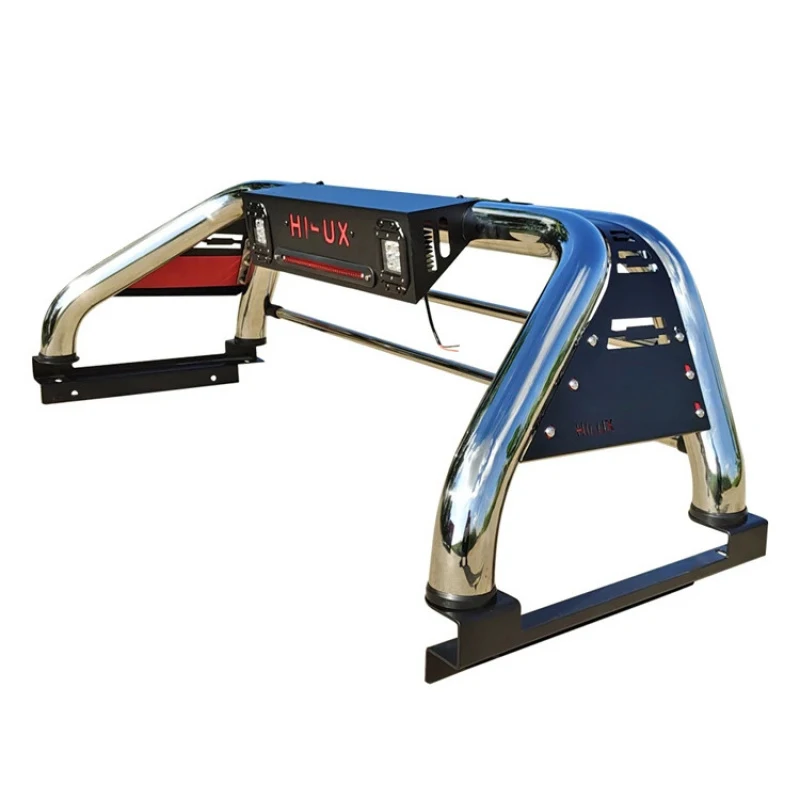 

New Style Pickup 4X4 Stainless Steel Roll bar with Light for 2016-2021 Hilux