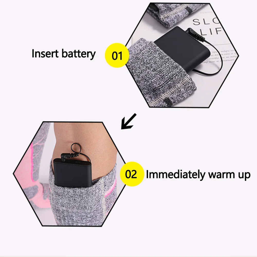 Intelligent Heating Socks Rechargeable USB Warm Socks Long Socks 5V Mobile APP Control For Fast Heating Of Men's Women's Socks