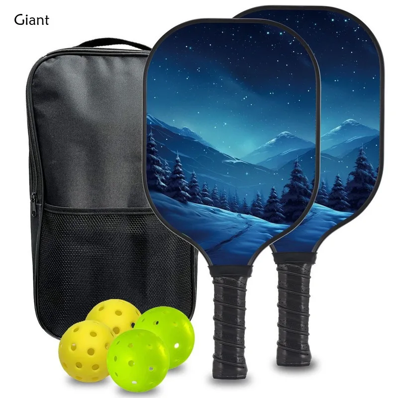 Pickleball Paddle Palas Brand Good Quality Fiberglass Pickleball Training Ultra Lightweight Racquet Competition Set Pickleballs