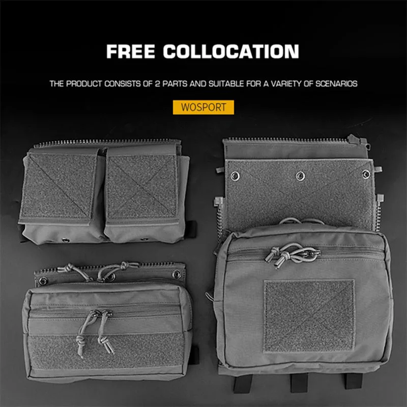 WOSPORT Outdoor Spiritus SystemsLV-119 Tactical Vest Function Expansion Pack Assault Portable Expansion Back Plate