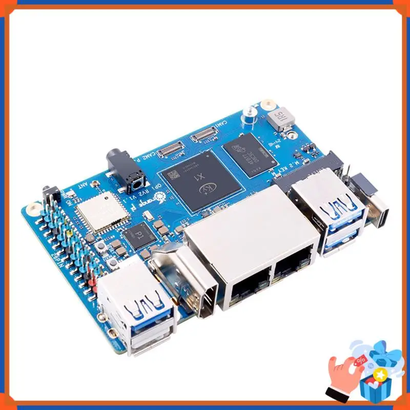 

Compact For Orange Pi RV2 RAM Single Board Computer DDR4 8-Core RISC-V 2TOPS AI CPU Wifi PCIE SSD Mini PC Support Ubuntu OS