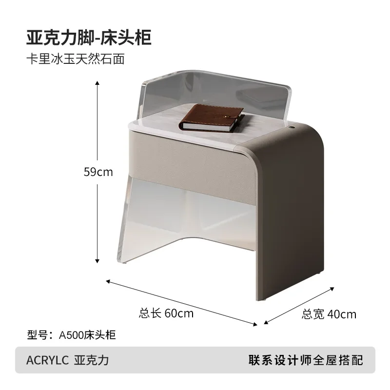 

Oriental Bedside Table Walnut Locker Modern Creative Solid Wood Bedside Table