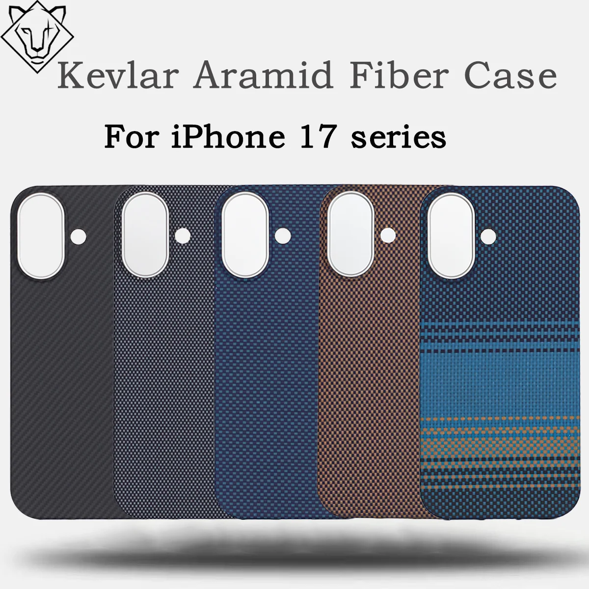 

Чехол из арамидного волокна для iPhone 17, кевларовый чехол, ультратонкий, легкий, защитный чехол 17 Pro Max, чехол для мобильного телефона