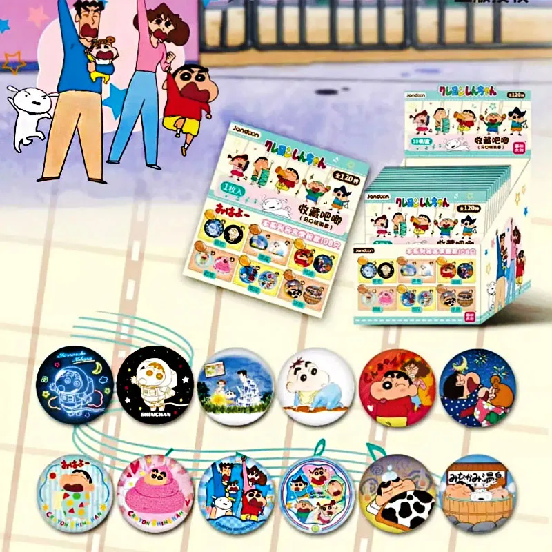 

CrayonseShinanse TheNohara Family Nohara Misae Two Dimensional Anime Cartoon Character Model Toy Badge Schoolbag Accessories