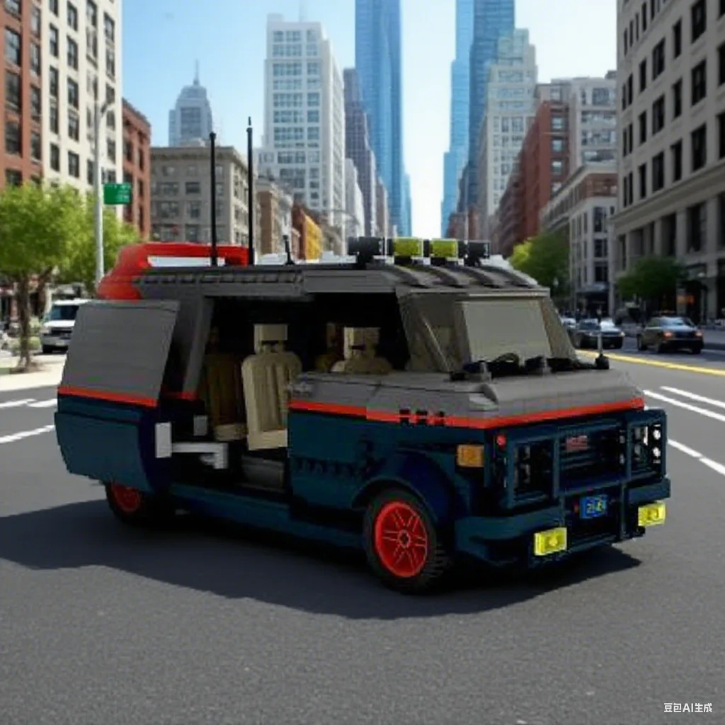 

1333 Pcs A-Team GMC Van Classic TV Series Vehicle Iconic Utility Van MOC diy Education Model Building Blocks Birthday Toys Gift