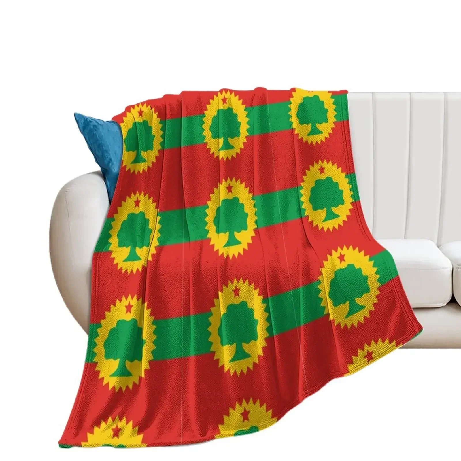 

Flag of the Oromo People (Oromoo) Throw Blanket Decorative Sofas Luxury Brand Single Blankets