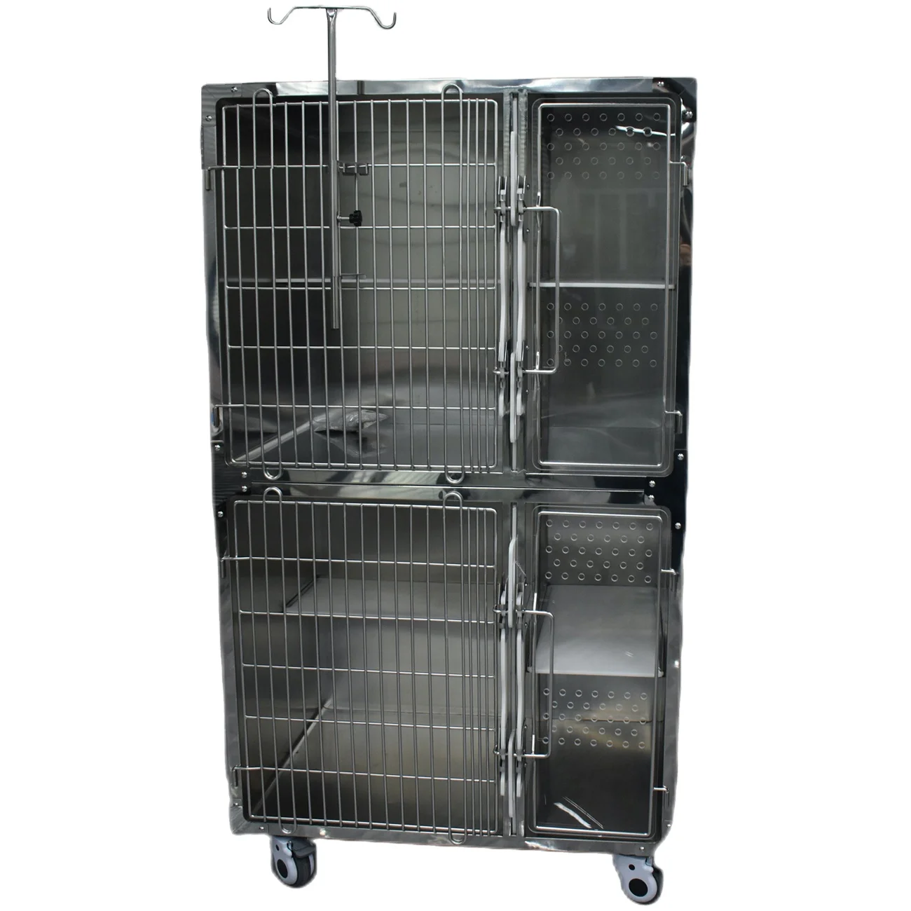 Veterinary Equipment Sale Price Cages Stainless Steel Cat Pet Hospital Cages Cat Villa Cage Luxury For Pet Tag Dog Cat