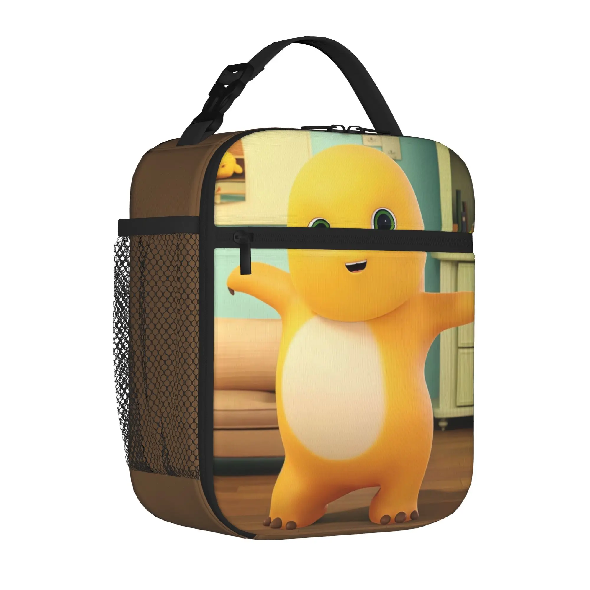 1 Piece For Students Food Container cartoon Portable Pocket Nailoong Zipper Closure Aluminum Foil Food Pouch For Travel
