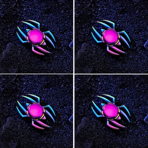 1/3pcs fidget spinning spider shape metal spinning toy, perfect for relaxation and entertainment, Christmas and Halloween gifts.