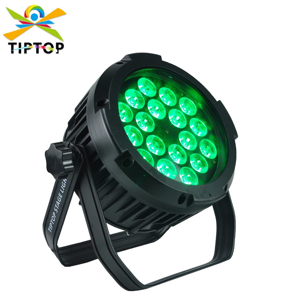 

TIPTOP Non-Waterproof 200W 18x18W Flat LED Flat Par Light RGBWA UV DMX512 Control Party Disco Xmas Bar DJ Stage Lighting 6IN1