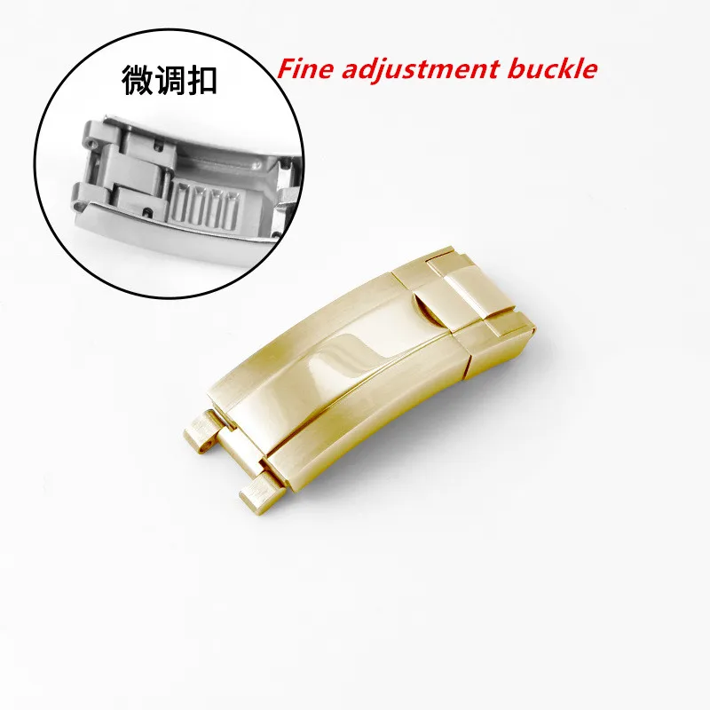 9X9mm Watch Band Glide Clasp For Rolex Oyster Perpetual Submariner Watch Buckle Butterfly Stainless Steel Solid Watch Buckle