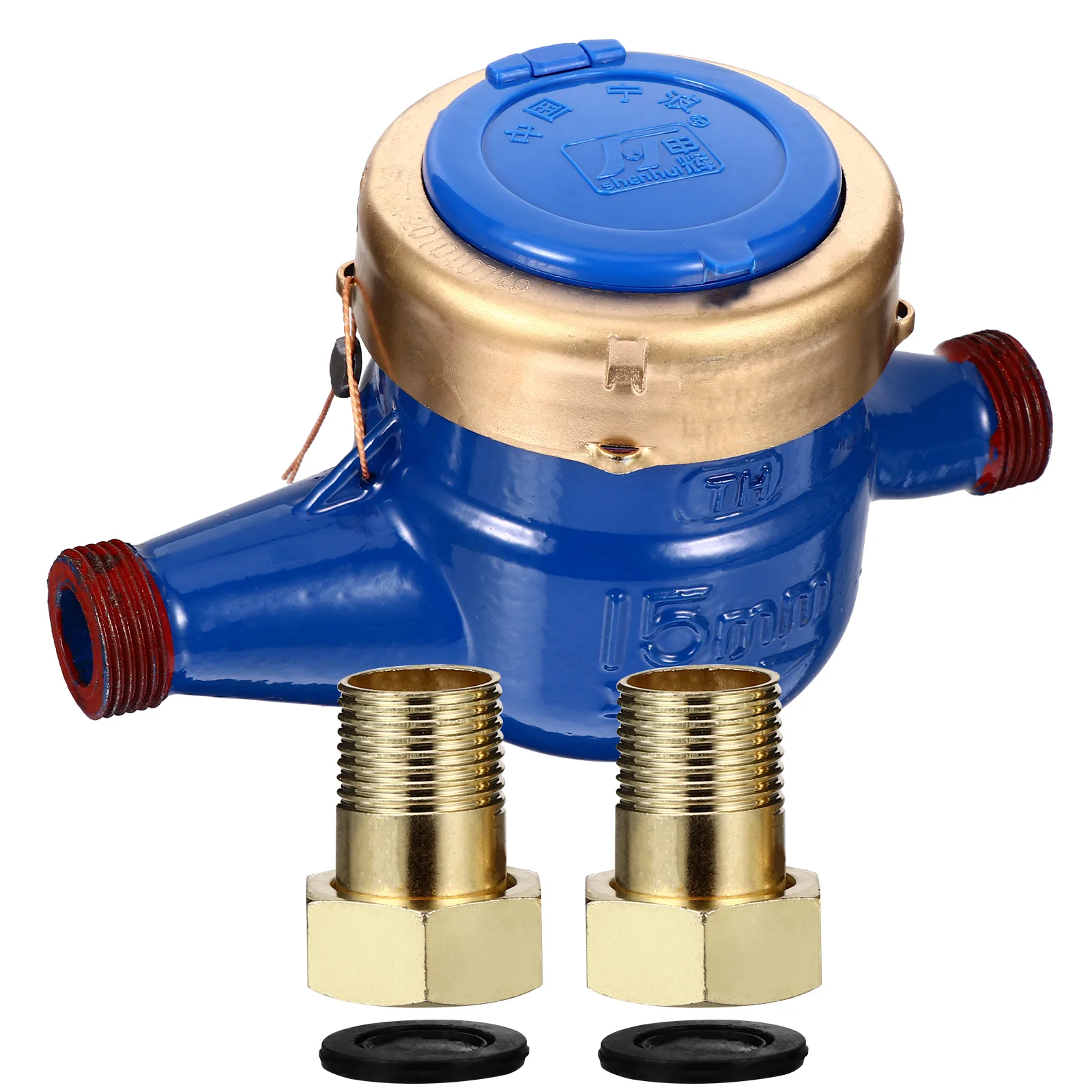 

1Pcs Dn15 Cold Water Meter Water Meter for Home Garden Engineering Use Clear Dial Easy Installation