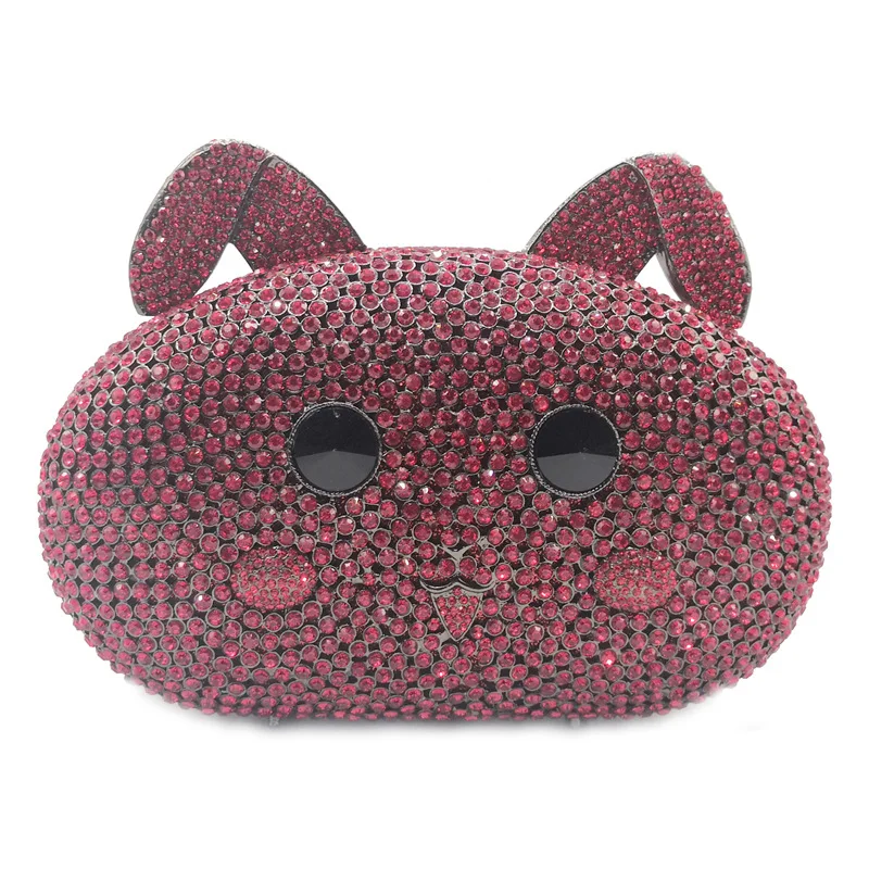 

Сумка для ужина с животными, полый бриллиантовый кристалл, клатч с кроликом, пасхальный подарок, роскошная сумка, роскошные сумки, дизайнерские сумки Bolsos Lujos Marcas Famosas