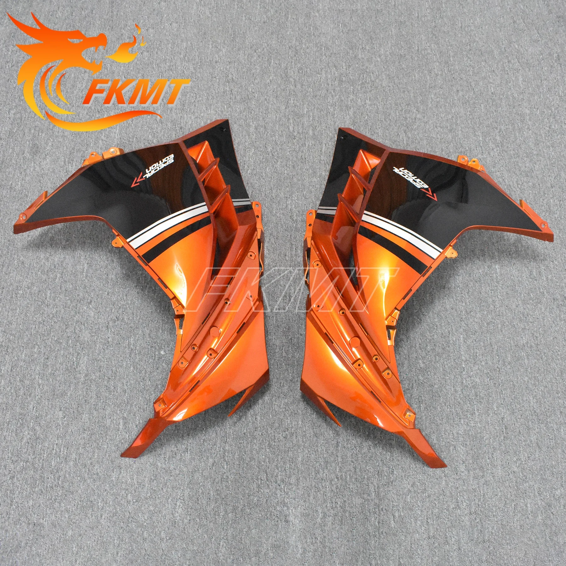 Gloss Finish Motor Bike Fuel Tank Side Cover Plate Fairing Under Seat Cushion Z250 NINJEX300 Suitable For Kawasaki EX300 NINJA25