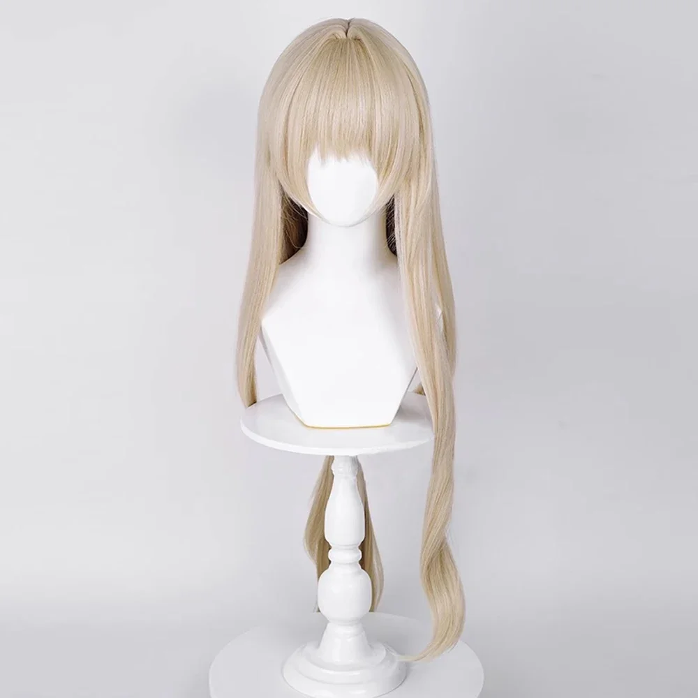 RANYU Honkai Star Rail Luocha Wig Long Straight Synthetic Blonde Game Cosplay Hair Heat Resistant Wig For Party