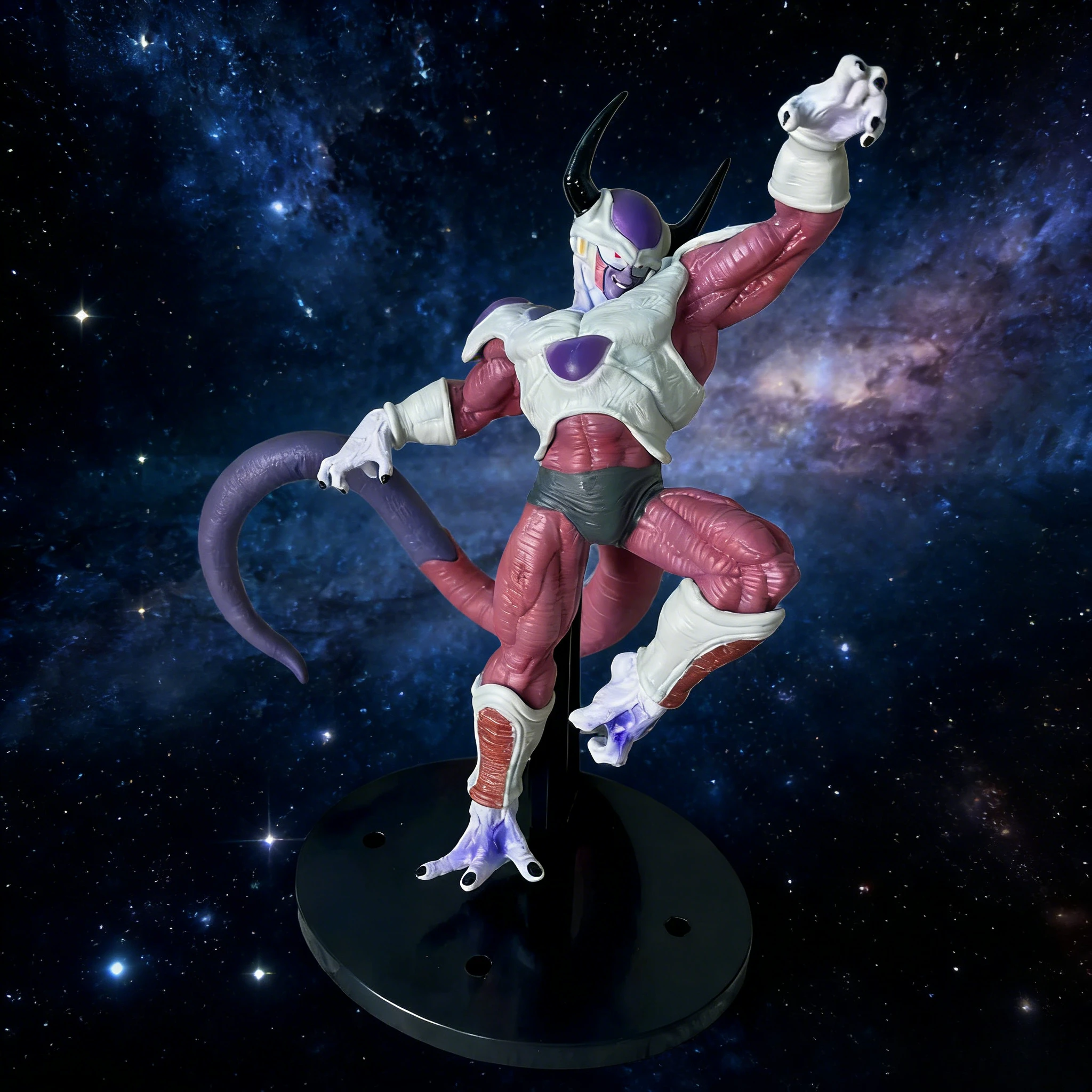 Figura de Dragon Ball Frieza de 22CM, modelo King Tenkaichi Budokai 2, Frieza de batalla, modelo de hombre fascial musculoso aterrador, juguete de acción