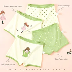 4PCS Cartoon Boxers Soft Shorts Cute Panties for Girls Boxer Underwear Children's Cotton Girl Panties Underwears Clothing Kids