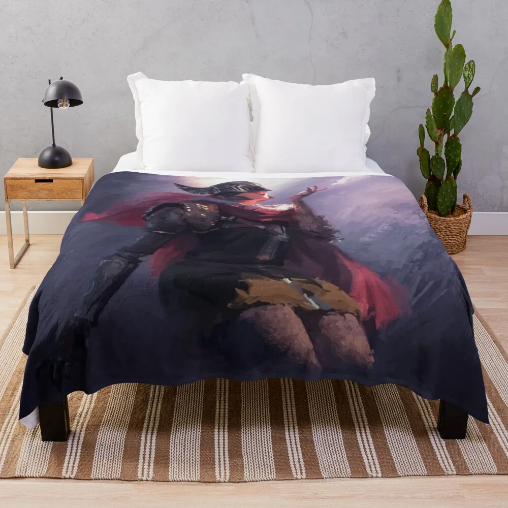 

Malenia, blade of Miquella Throw Blanket Decorative Beds Furrys Blankets