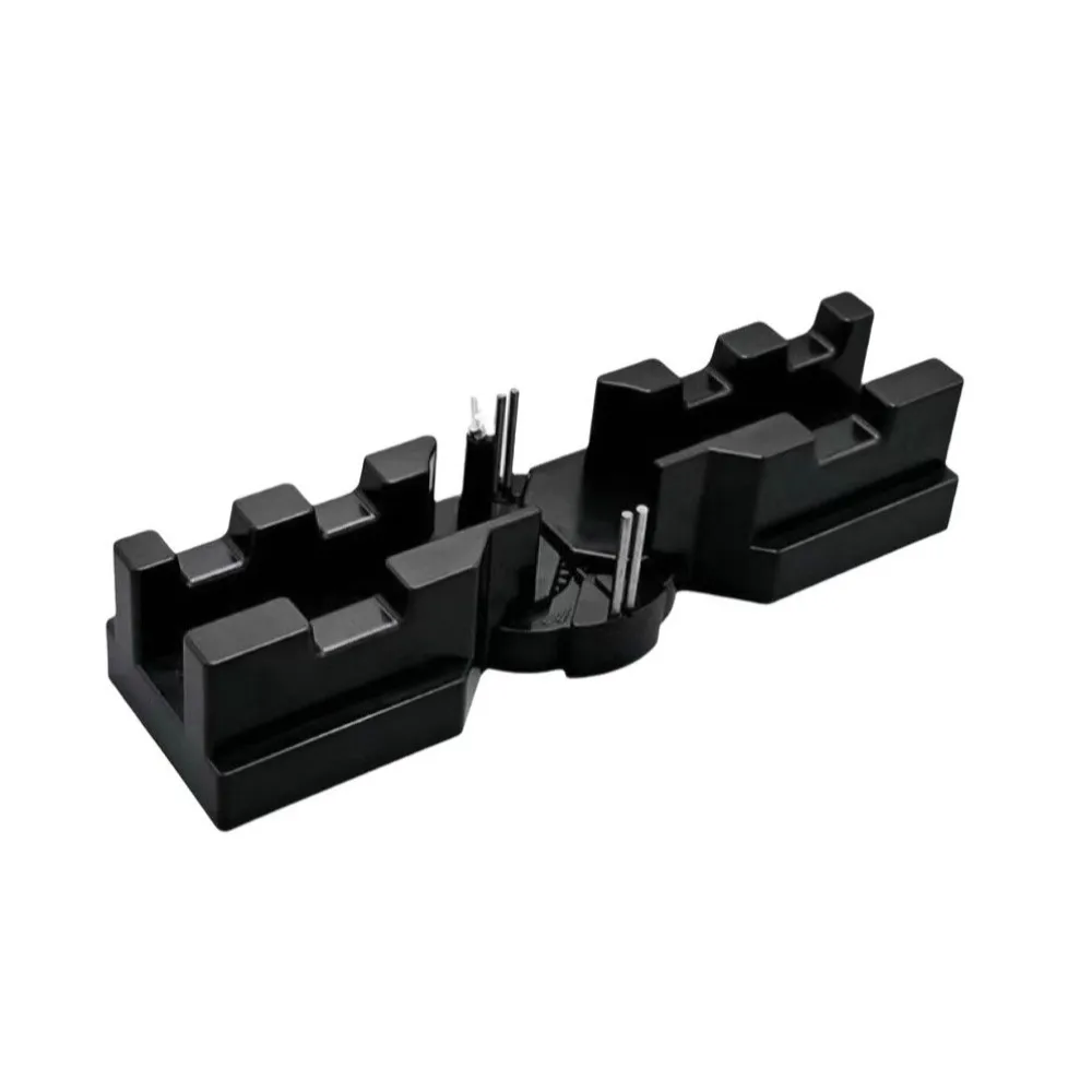 2-in-1 Woodworking Diagonal Junction Box Plastic Multi Angle 90 ° -180 ° Angle Measuring and Cutting Tool Black Precision Guide