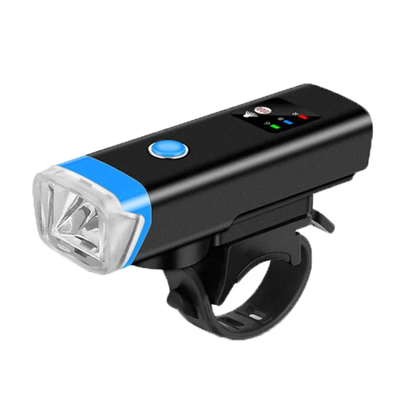 

HOES-Bicycle Front Light Set LED Auto Shut Off Super Bright USB Rechargeable Waterproof Headlight Horn Flashlight Bike Lights