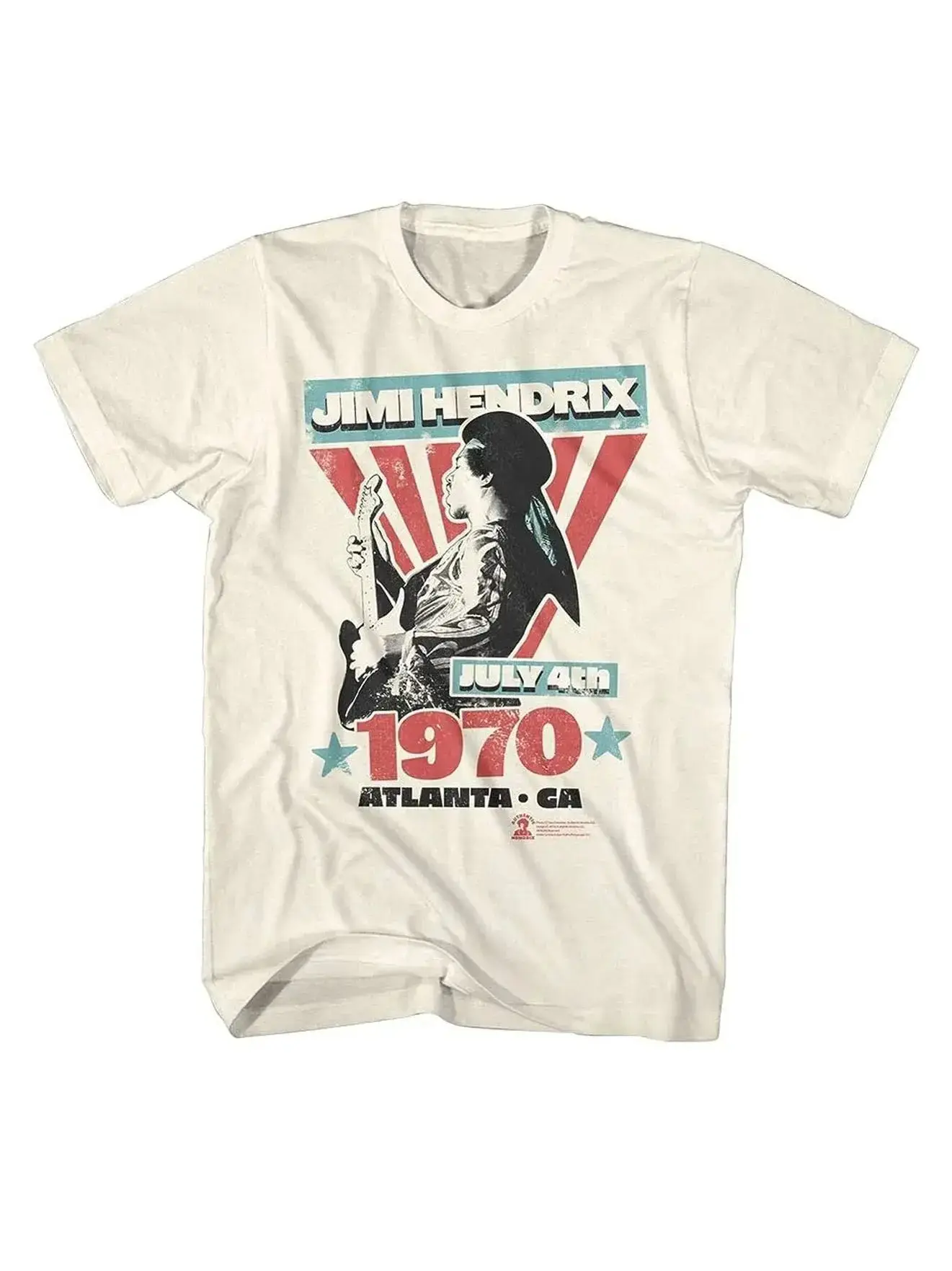Jimi Hendrix Rock MusicianT Shirt Vintage Rock Tops Print Cotton T-Shirts Casual Loose Tee Shirt Unisex Fans Gift