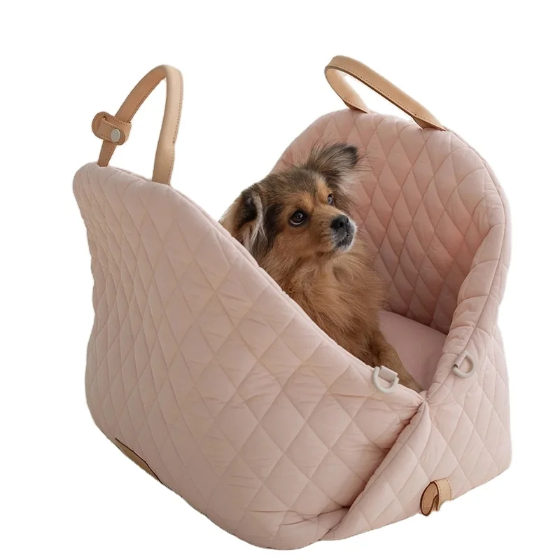 

Custom Dog Carrier Car Seat Pet Travel Bed For Small Dogs Cat Portable Washable Puppy Carrier Luxury Cat Dog Bed Washable Pet Be