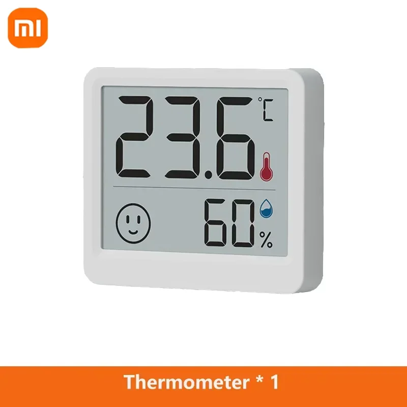 

Xiaomi Atuman 2,5-дюймовый ЖК-электронный цифровой измеритель температуры и влажности комнатный термометр гигрометр датчик погоды часы 2025