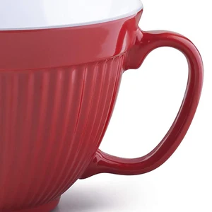 طقم وعاء خلط الميلامين بمقبض ، مضرب بيض ، خضروات سلطة فواكه ، طبخ المطبخ ، واجب ثقيل غير قابل للانزلاق أفضل 8 أطباق ميلامين مبيعا - رقم 4