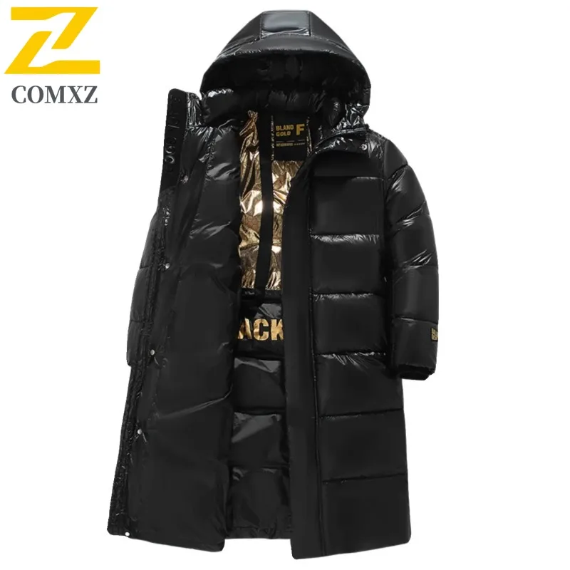 

COMXZ пуховик для пары, средней длины до колена, чрезвычайно морозостойкая легкая парка, зимнее новое поступление, повседневная одежда, пуховик