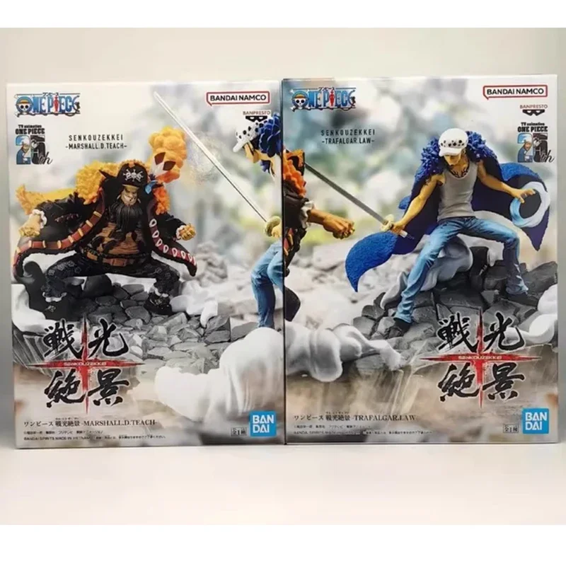 Echte brandneue und ungeöffnete Bandai Banpresto One Piece Marshall D. Teach Trafalgar.law Anime Actionfiguren Modelldekoration