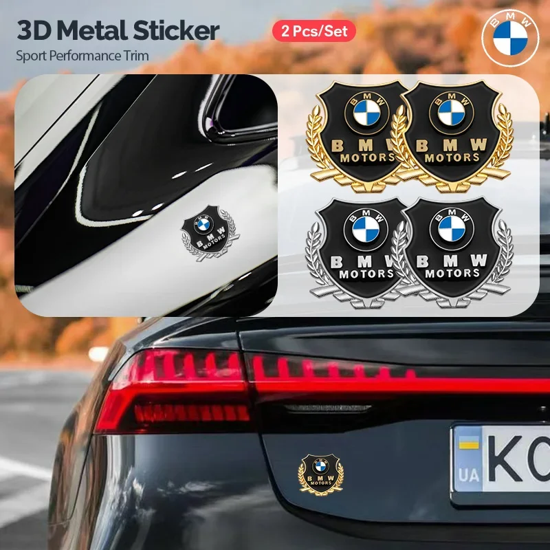 

3D car Shield Emblem Metal Badge Car Body Side Fender Rear Trunk Sticker Auto Exterior Accessories For BMW G42 G16 G15 G26 X6 X5