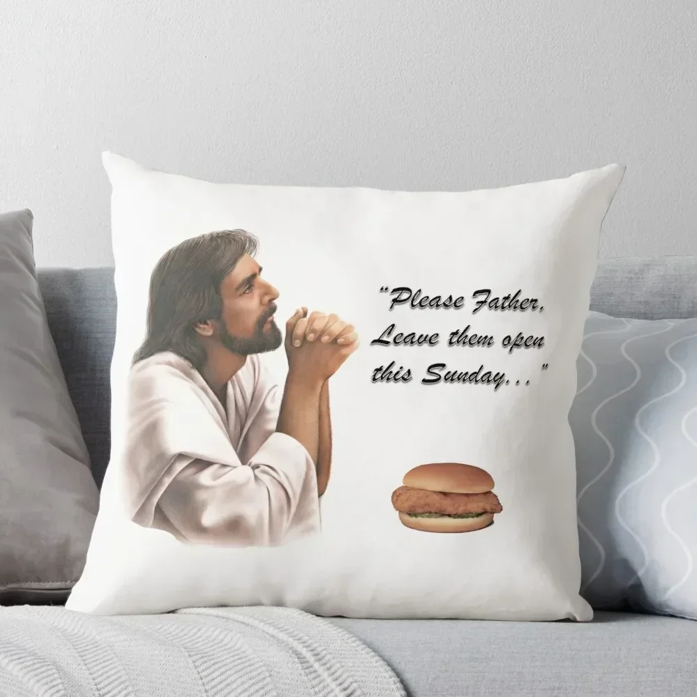 

Jesus Chick-fil-a Throw Pillow Luxury Living Room Decorative Cushions Sofas Covers pillow