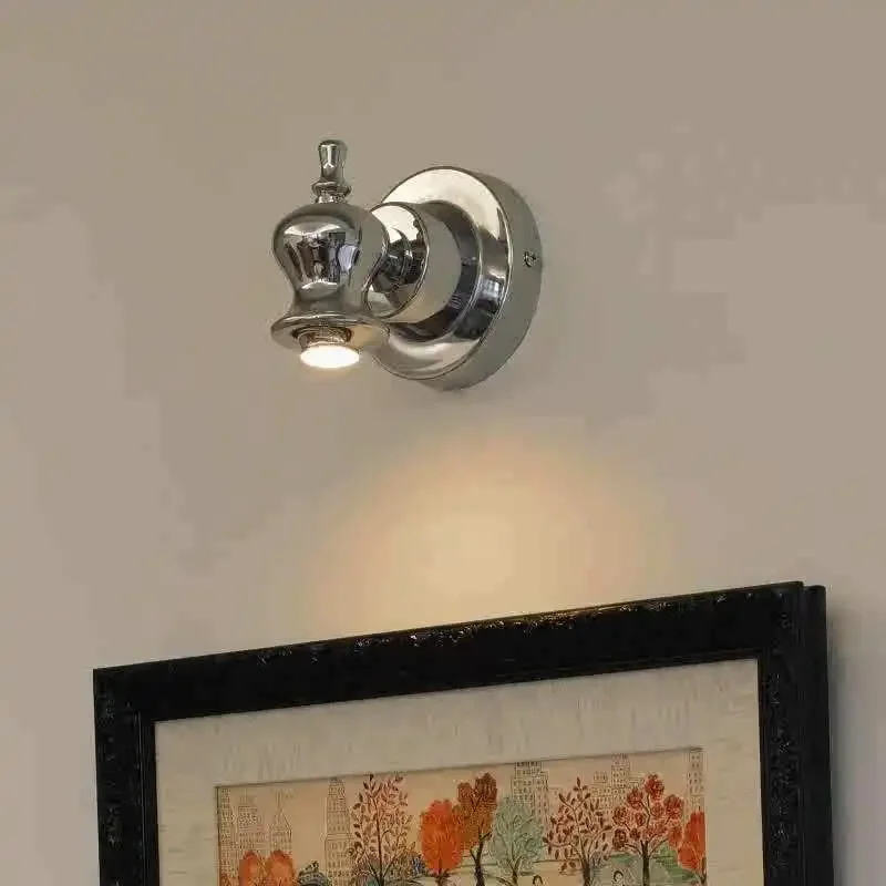 مصباح جداري بجانب السرير لغرفة النوم على طراز العصور الوسطى، مصباح جداري للمدخل القديم #4