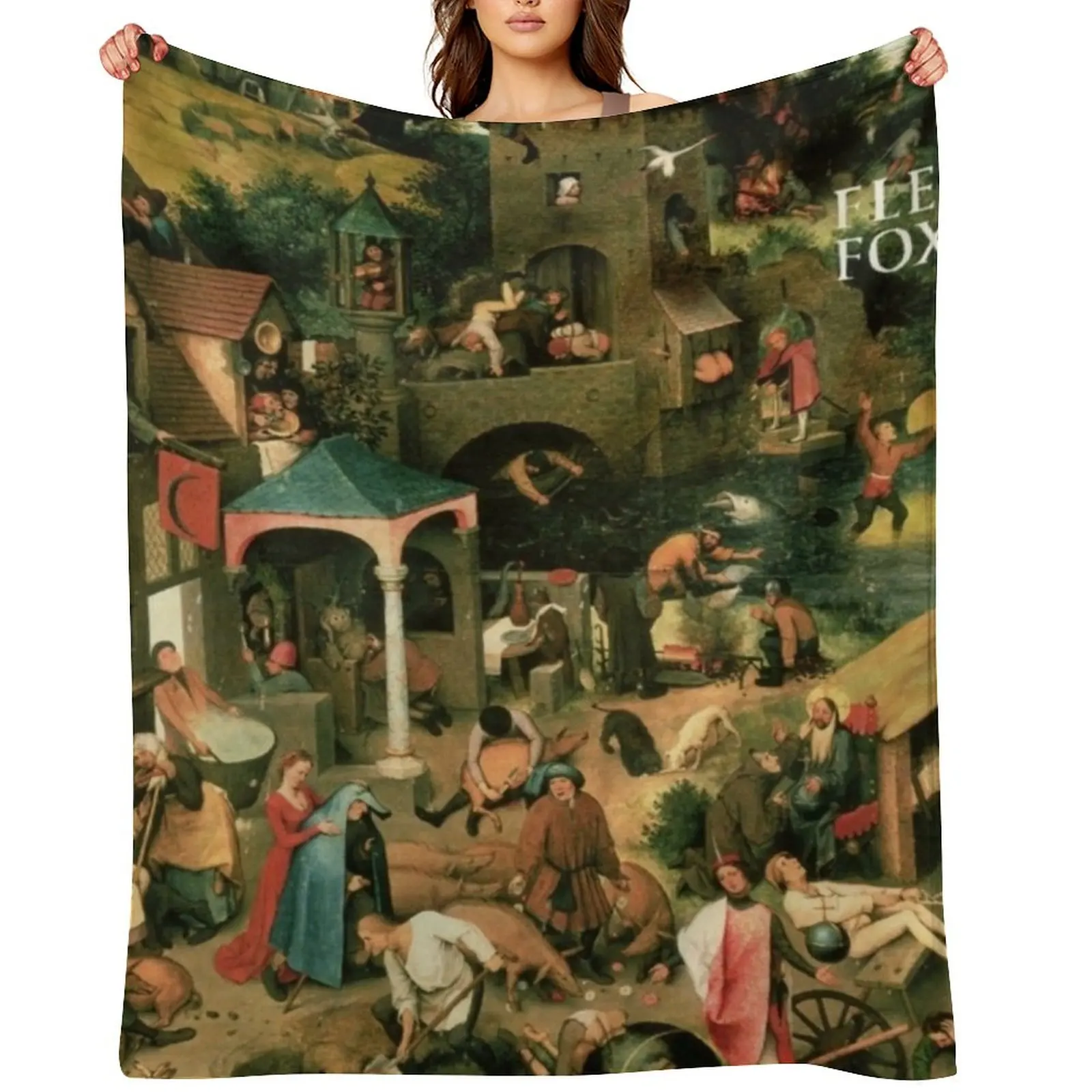 fleet foxes Throw Blanket Beach Large warm winter Soft Big Blankets