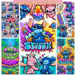 Disney-Peinture Diamant Stitch StellaLou AB, Perceuse de Dessin Animé, Broderie Diamant, Mosaïque Strass, Décoration Murale pour la Maison, Cadeau DIY