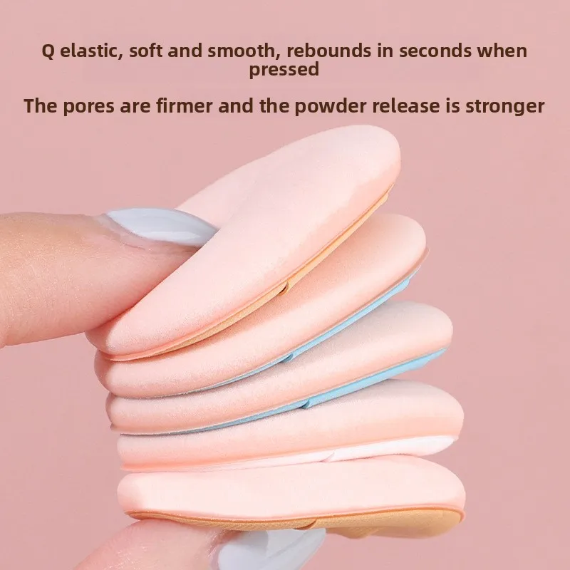 Mini fond de teint bouffant pour les doigts, petit coussin d'air, éponge en poudre, correcteur pour le visage, BB crème, applicateur cosmétique, outils de maquillage, 6 pièces/boîte