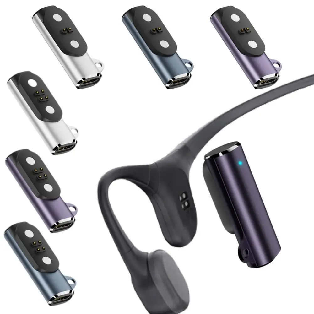 Наушники с костной проводимостью, зарядный адаптер USB-C, алюминиевый сплав, светодиодный индикатор, магнитный конвертер, безопасные для MOJAWA Run Plus Mojo2
