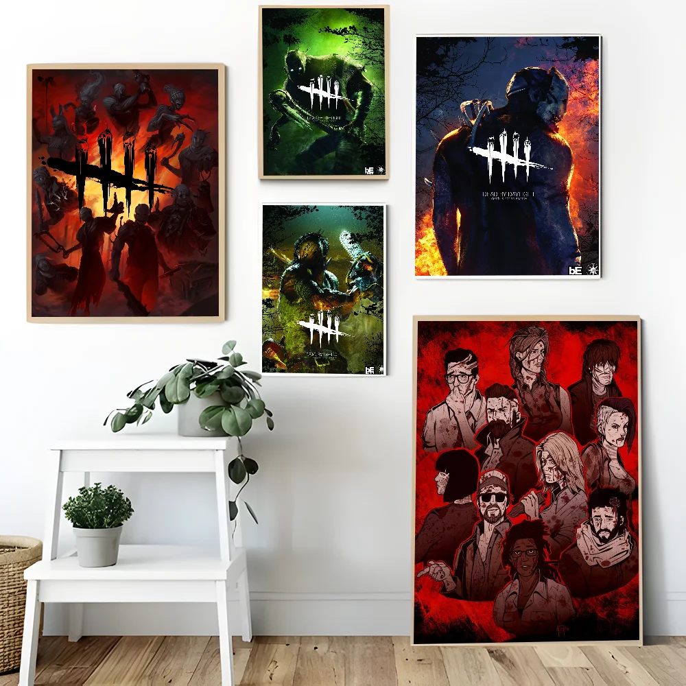 D-Dead By D-Daylight Whitepaper Poster HD Quality Poster Wall Art Painting Study Room Wall Decor